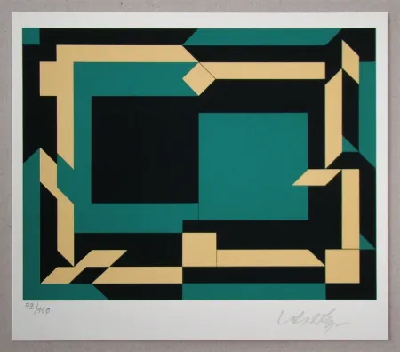 Screenprint Vasarely - Hokkaido