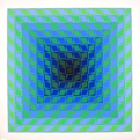 Screenprint Vasarely - IX POSITIF - QUASAR