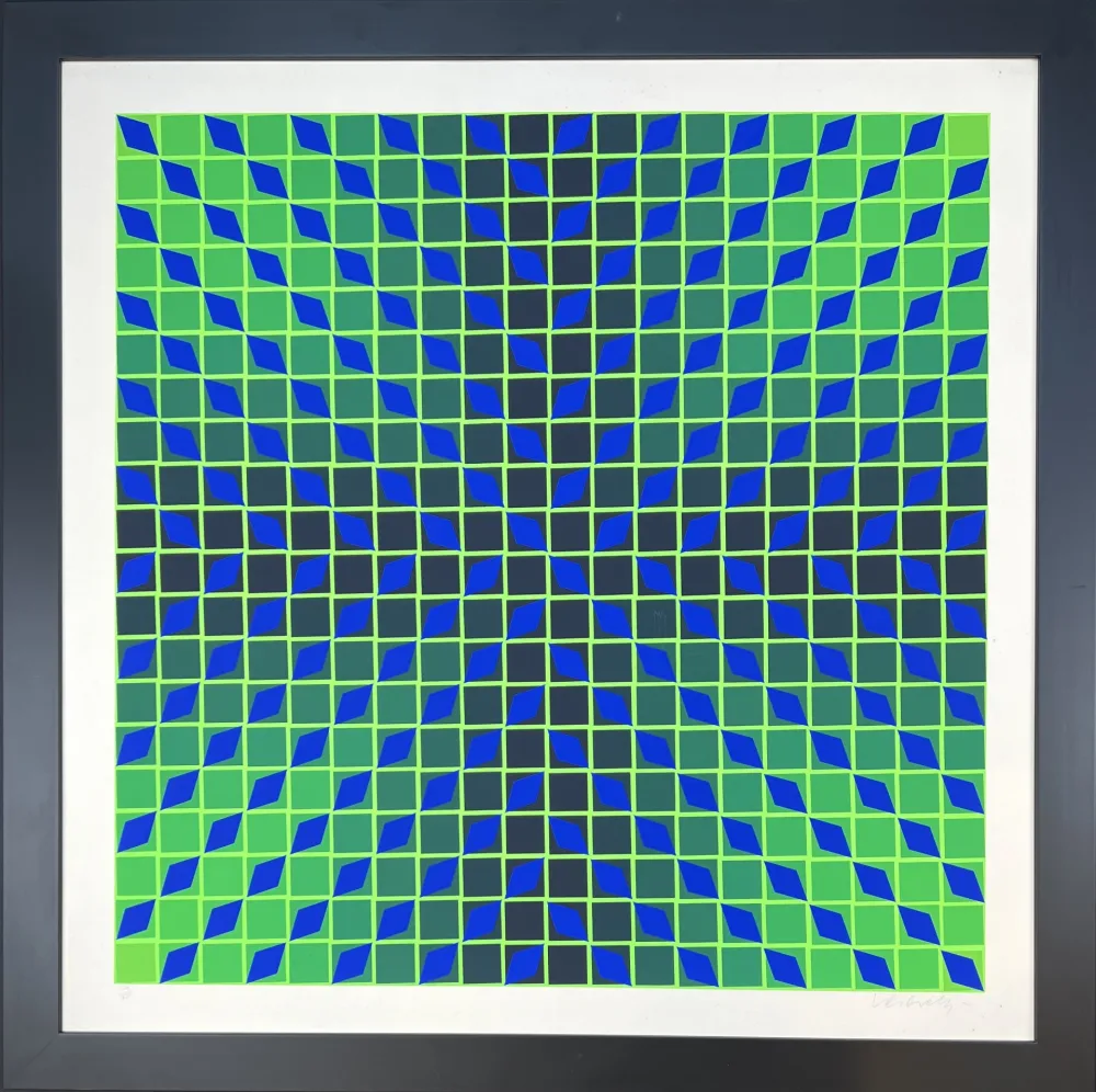 Screenprint Vasarely - Jindey