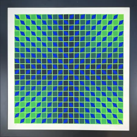 Screenprint Vasarely - Jindey