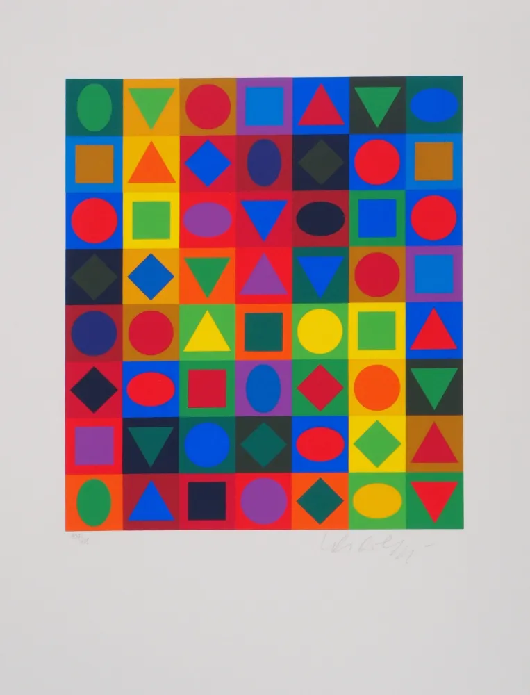 Screenprint Vasarely - Kalota
