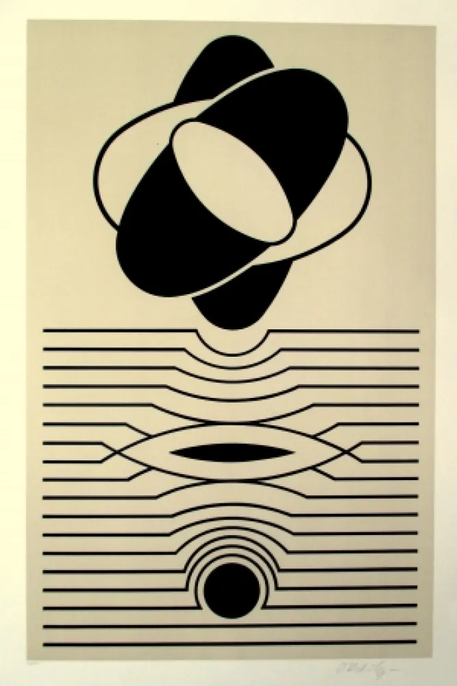 Screenprint Vasarely - Kerhon