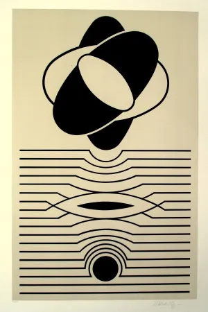 Screenprint Vasarely - Kerhon
