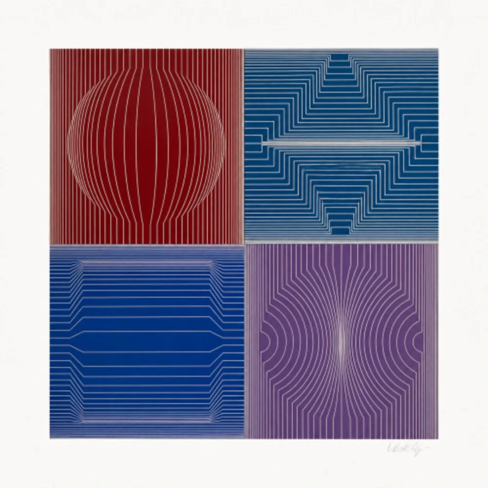 Screenprint Vasarely - La Certa