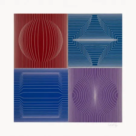 Screenprint Vasarely - La Certa
