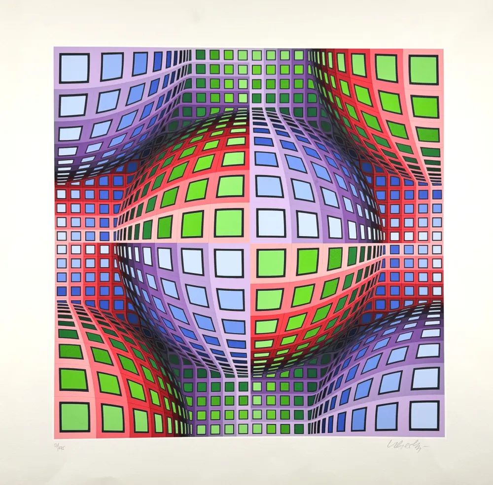 Screenprint Vasarely - Lava 
