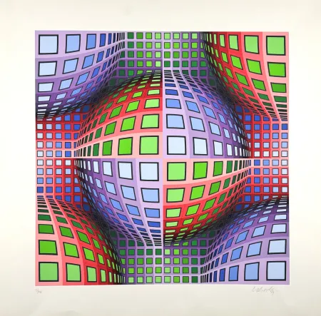 Screenprint Vasarely - Lava 