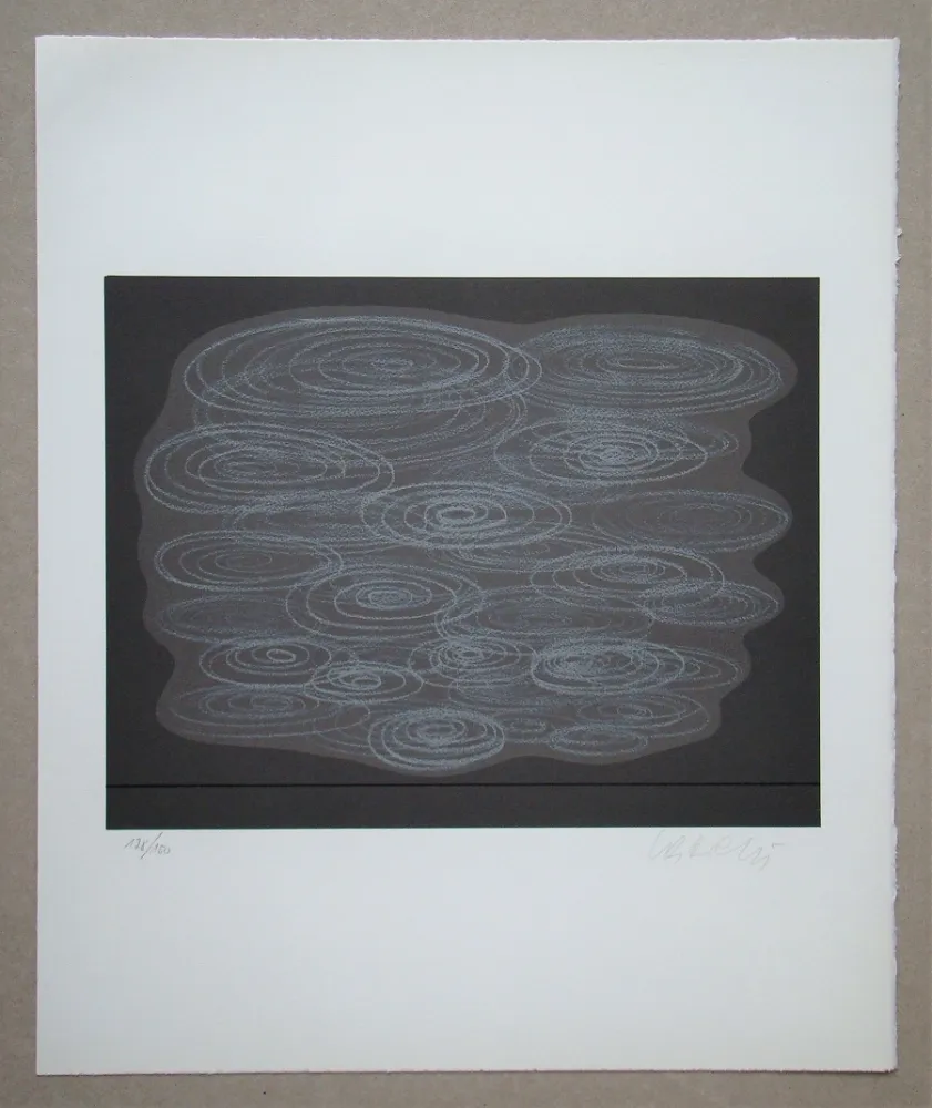 Lithograph Vasarely - Locmaria