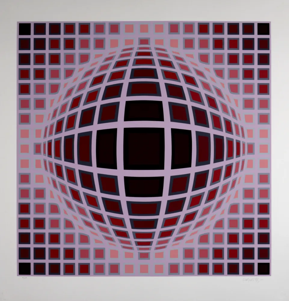 Screenprint Vasarely - Louisiana 1, c. 1983 - Hand-signed