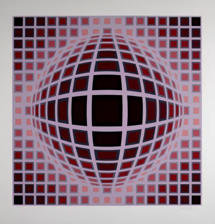 Screenprint Vasarely - Louisiana 1, c. 1983 - Hand-signed