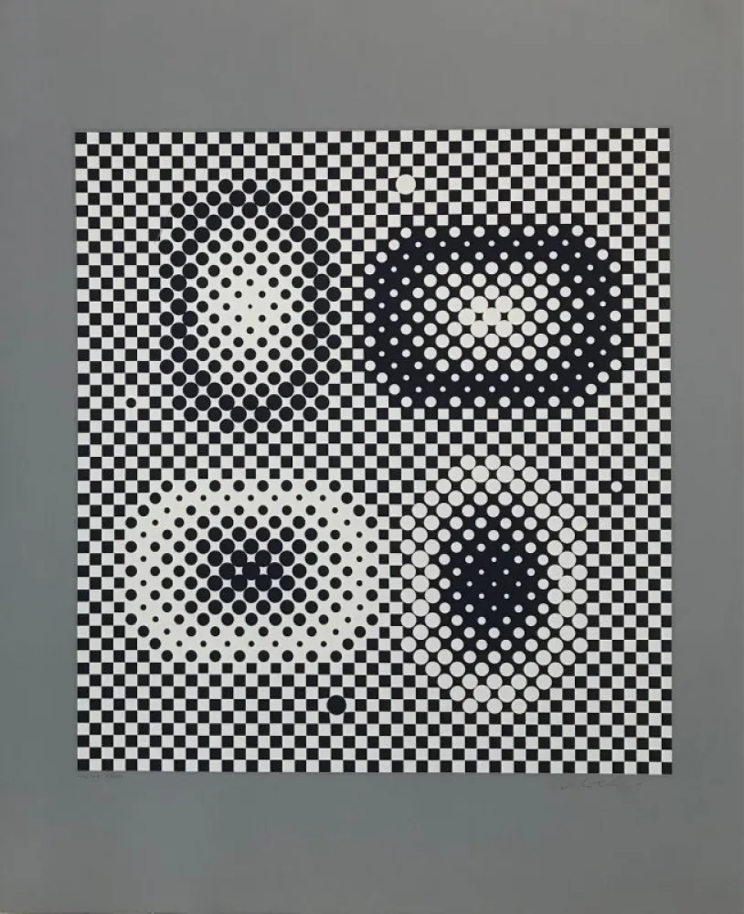 Screenprint Vasarely - Me-Ta 