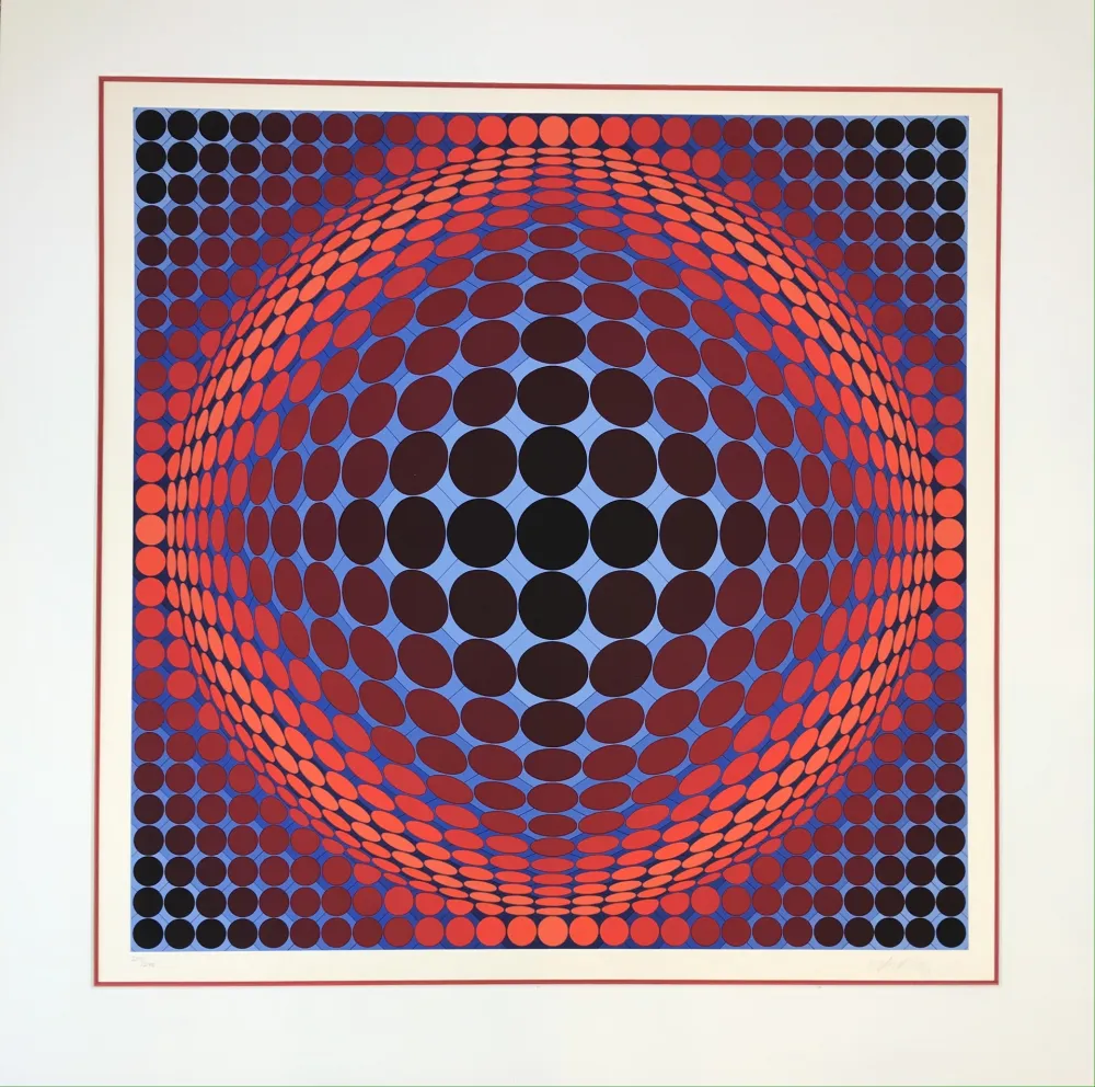 Lithograph Vasarely - Nobel 7