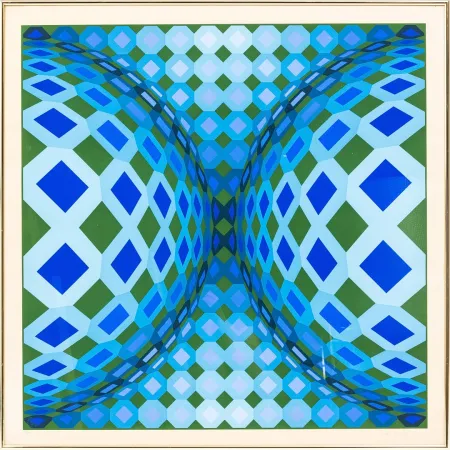 Lithograph Vasarely - OKTA - CHEYT