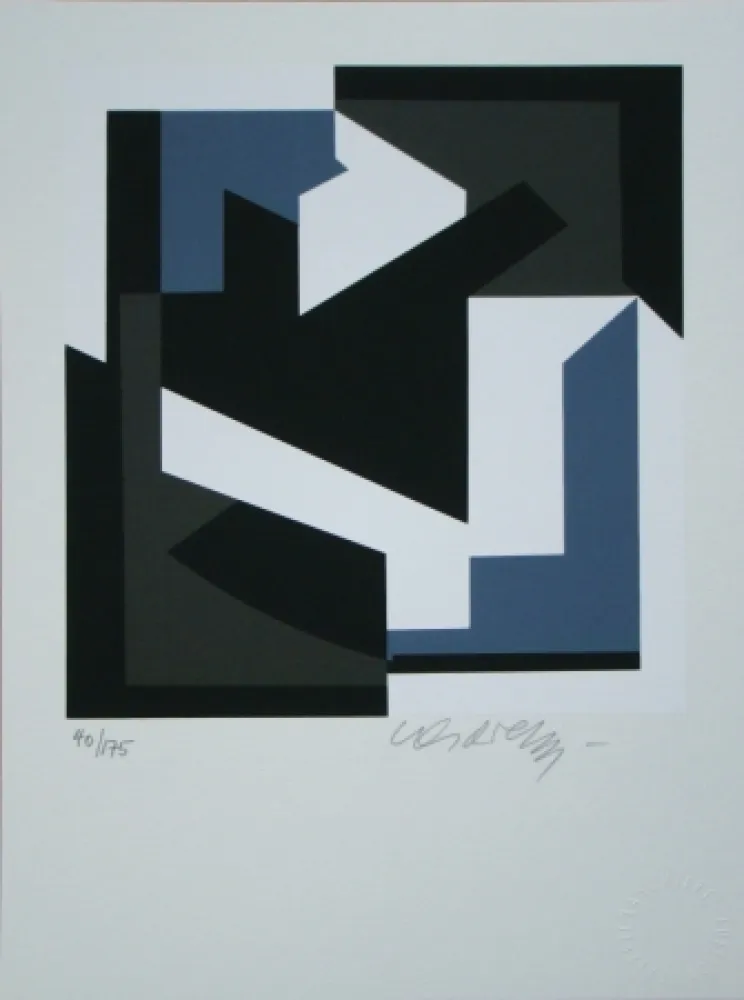 Screenprint Vasarely - OLBIO II
