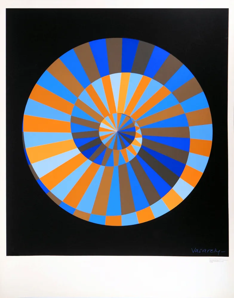 Screenprint Vasarely - Olympia, Ciel et Soleil