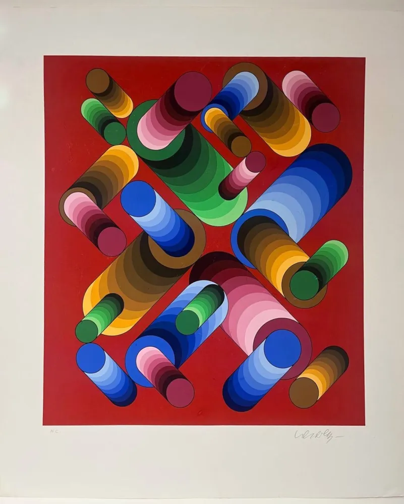 Screenprint Vasarely - Oslop 