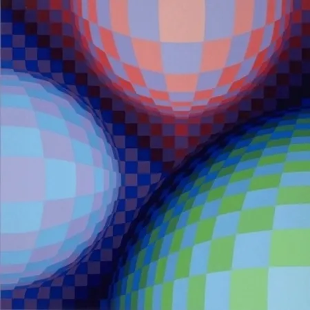 Lithograph Vasarely - Phoenix Constellation