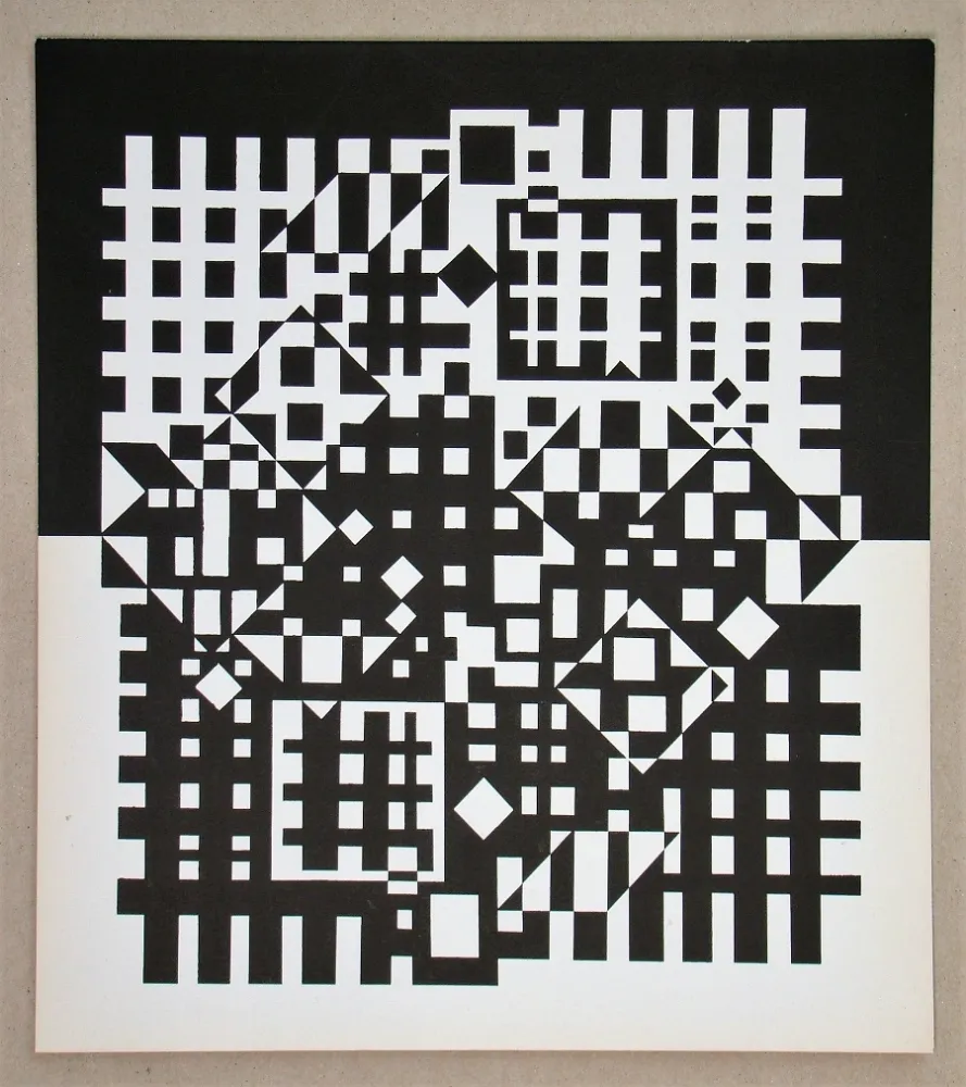 Screenprint Vasarely - Pilich I.- 1966