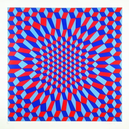 Screenprint Vasarely - Pok Italie 2