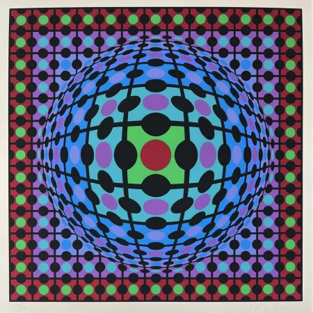 Screenprint Vasarely - Procion 3
