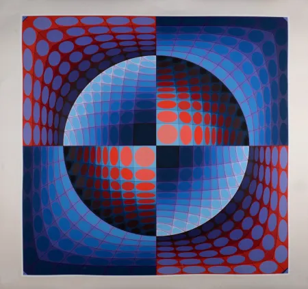 Screenprint Vasarely - Relat, 1978