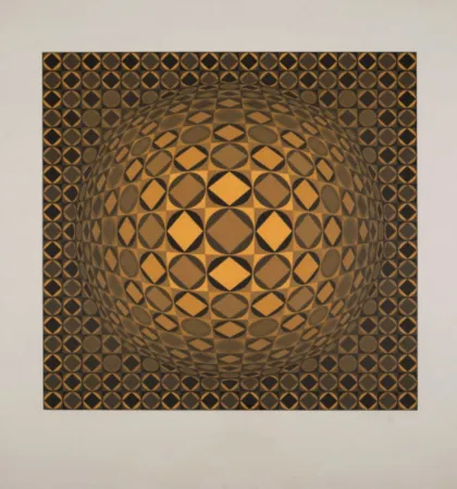 Screenprint Vasarely - Sann (Benavides 891)