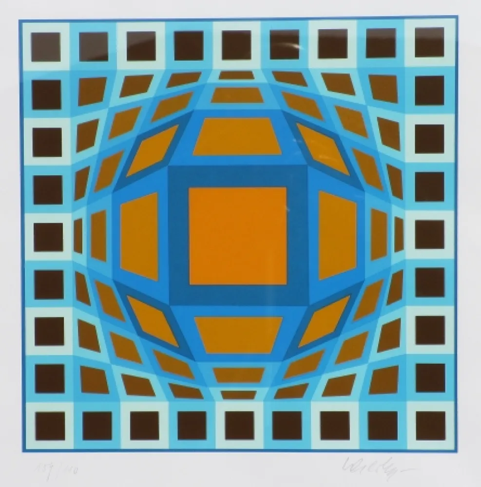 Screenprint Vasarely - Sans titre