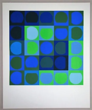 Screenprint Vasarely - Sans titre