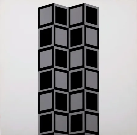 Screenprint Vasarely - Säule HK (Detail), 1967 - Very scarce!
