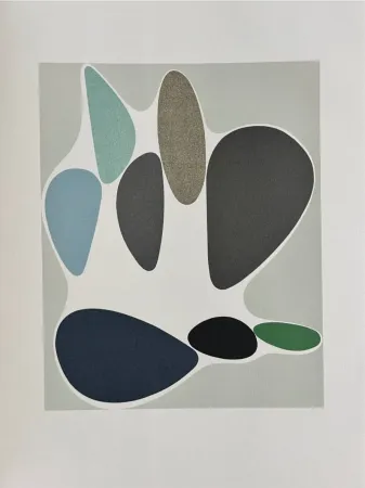 Lithograph Vasarely - Sauzon