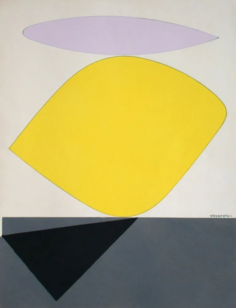 Lithograph Vasarely - Sauzon II.