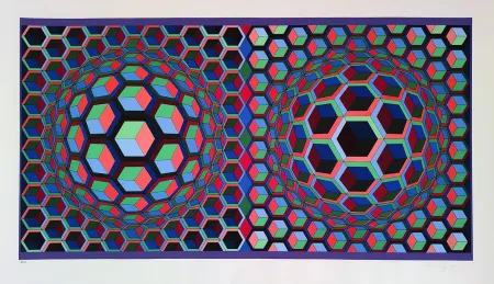 Screenprint Vasarely - Semiha