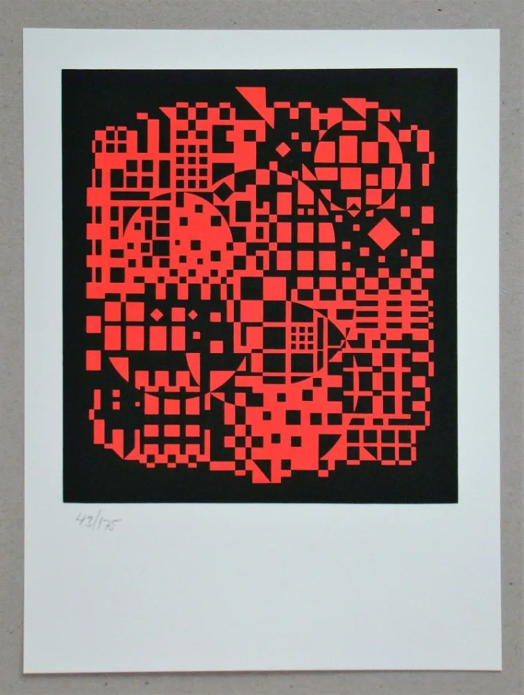 Screenprint Vasarely - Sikkaso