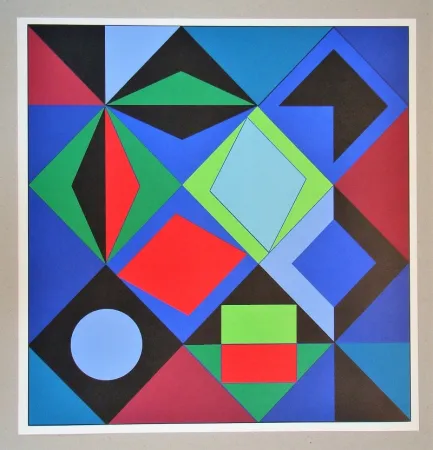 Screenprint Vasarely - Sikra - 1966