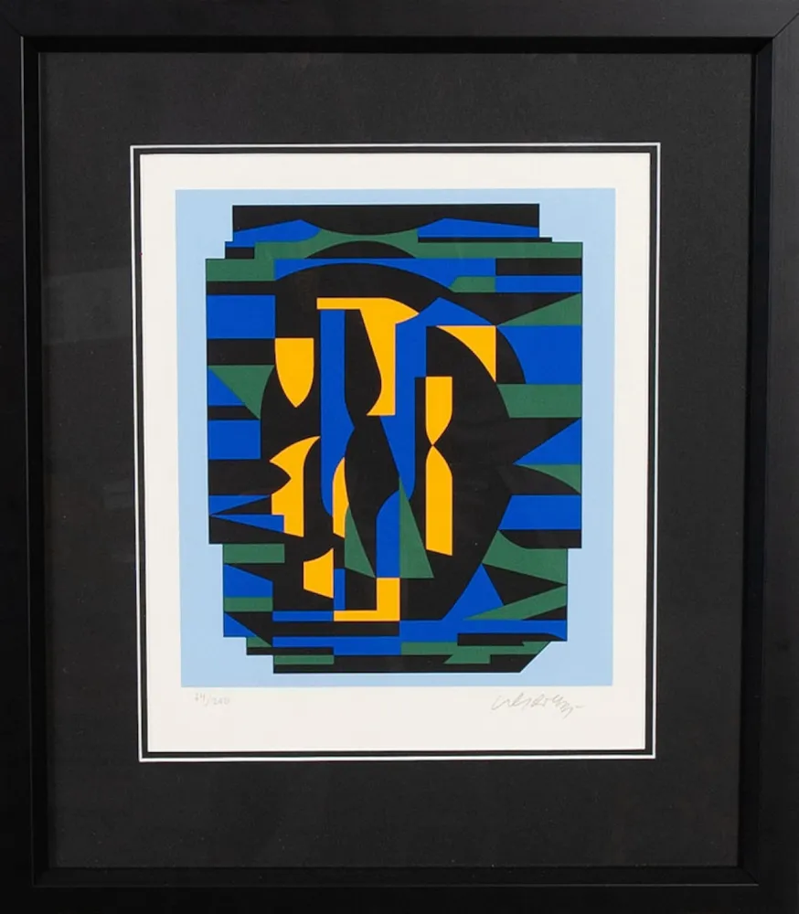 Screenprint Vasarely - Sin titulo