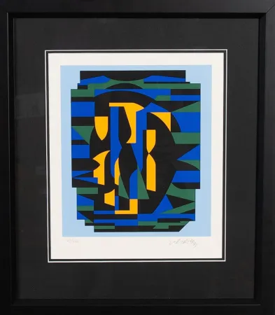 Screenprint Vasarely - Sin titulo