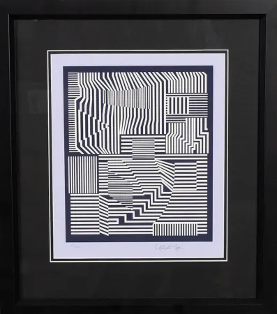 Screenprint Vasarely - Sin titulo I