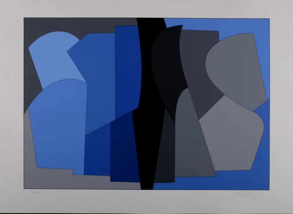 Screenprint Vasarely - Siris Kek