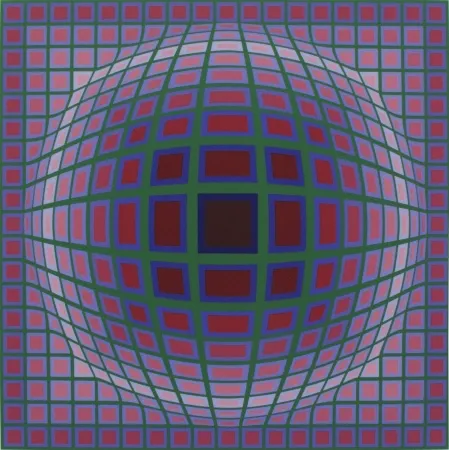 Screenprint Vasarely - Titan A