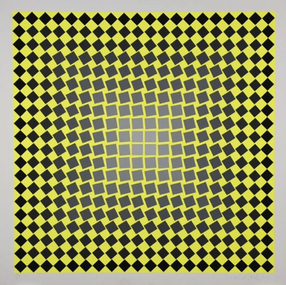 Screenprint Vasarely - Unitled