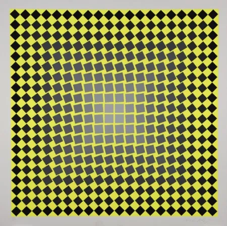 Screenprint Vasarely - Unitled