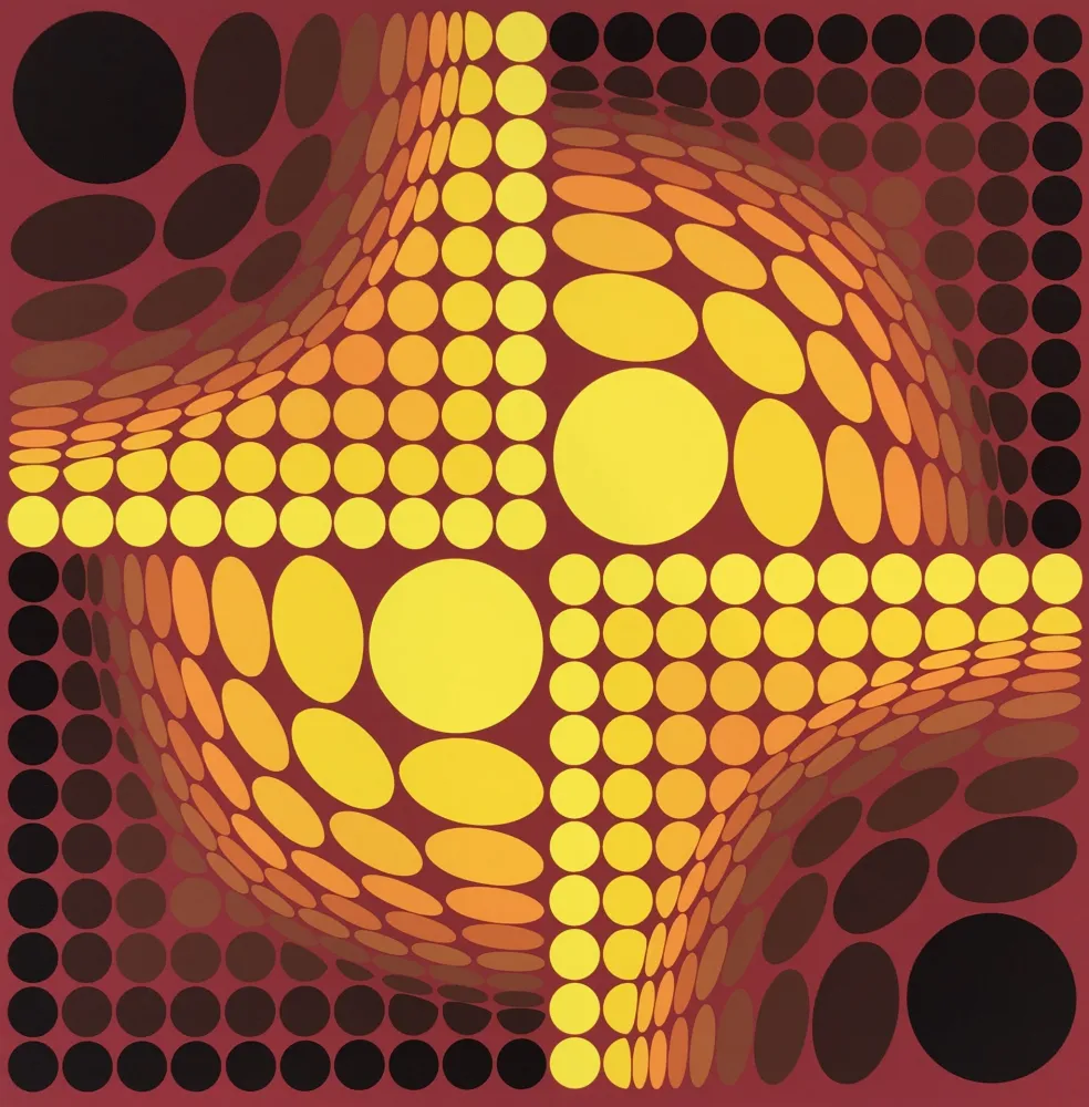 Screenprint Vasarely - Untitled 