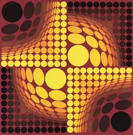 Screenprint Vasarely - Untitled 