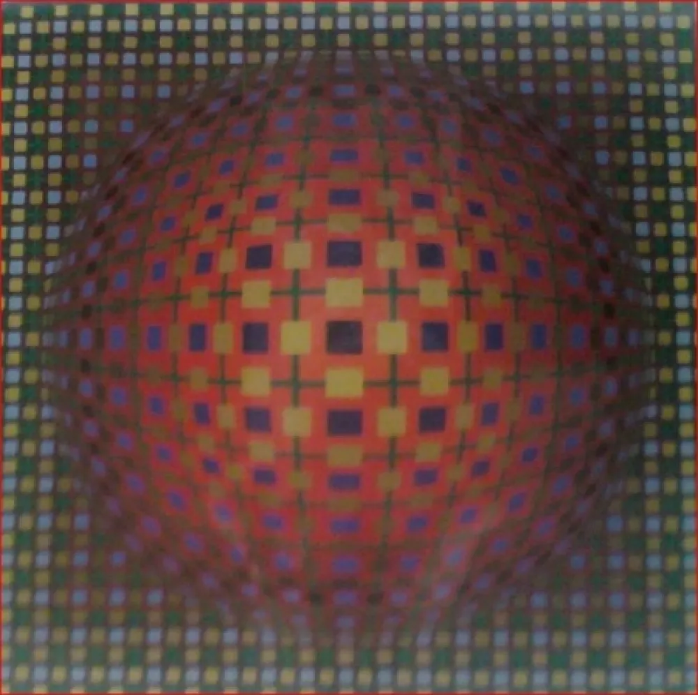 Screenprint Vasarely - Untitled