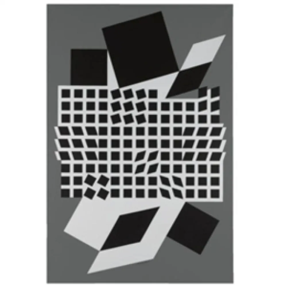 Screenprint Vasarely - Untitled