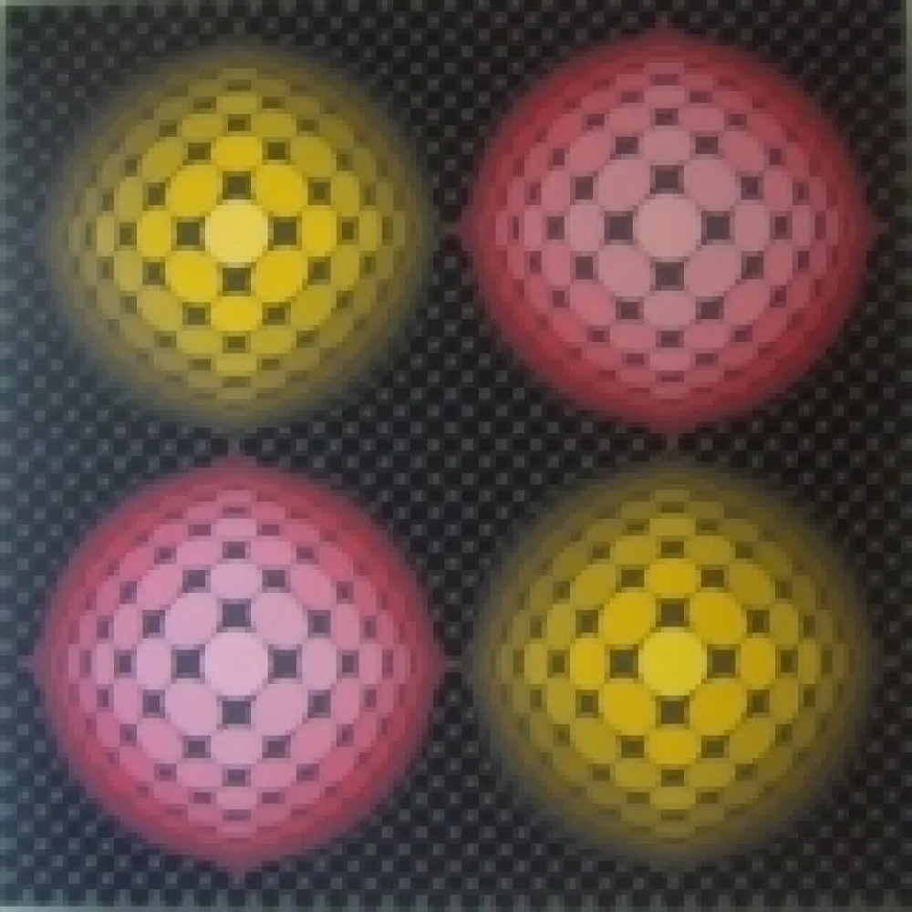 Screenprint Vasarely - Untitled