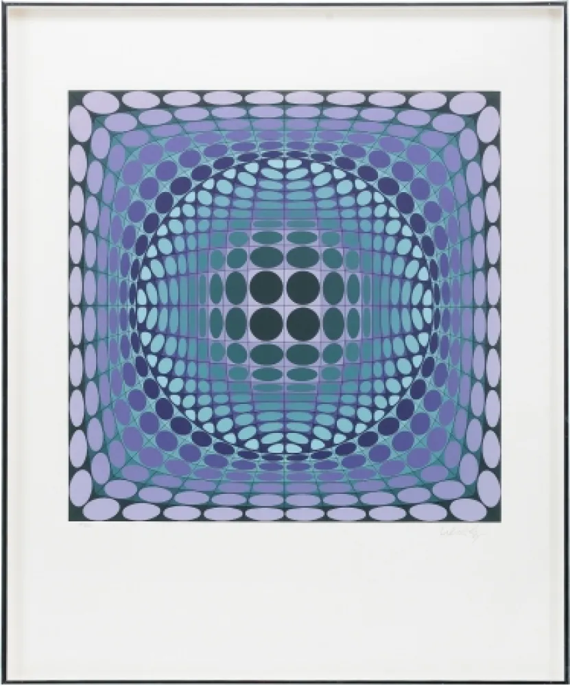 Screenprint Vasarely - Untitled
