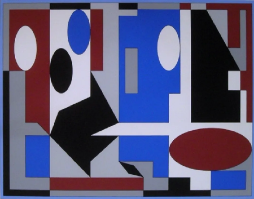 Screenprint Vasarely - Untitled