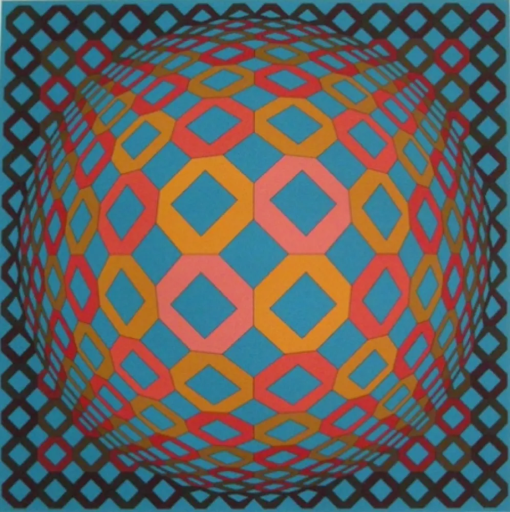 Screenprint Vasarely - Untitled