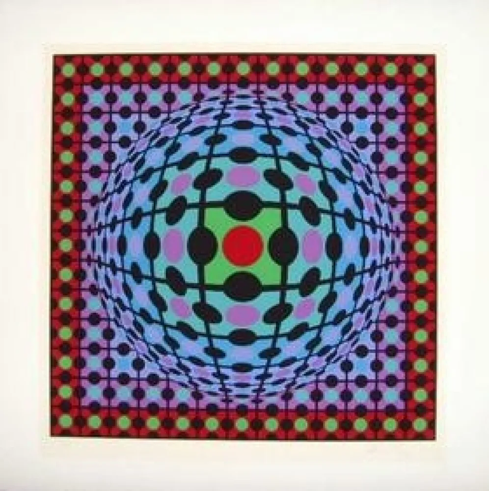 Screenprint Vasarely - Untitled